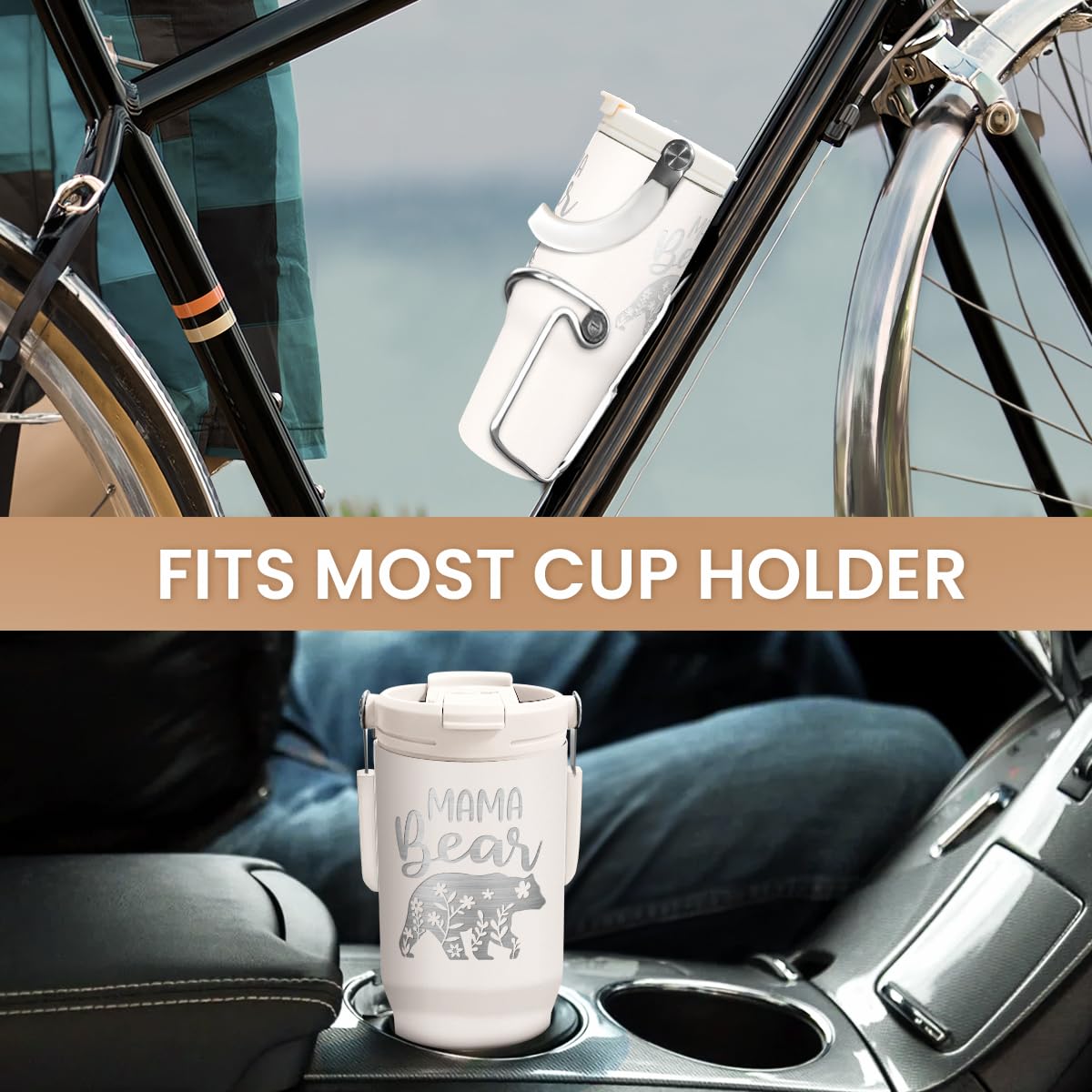 SANDJEST Vibrant color options for the Mom Tumbler