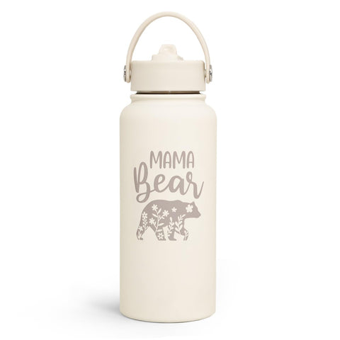 SANDJEST Mom Water Bottle 32oz stainless steel ready for daily hydration and activity