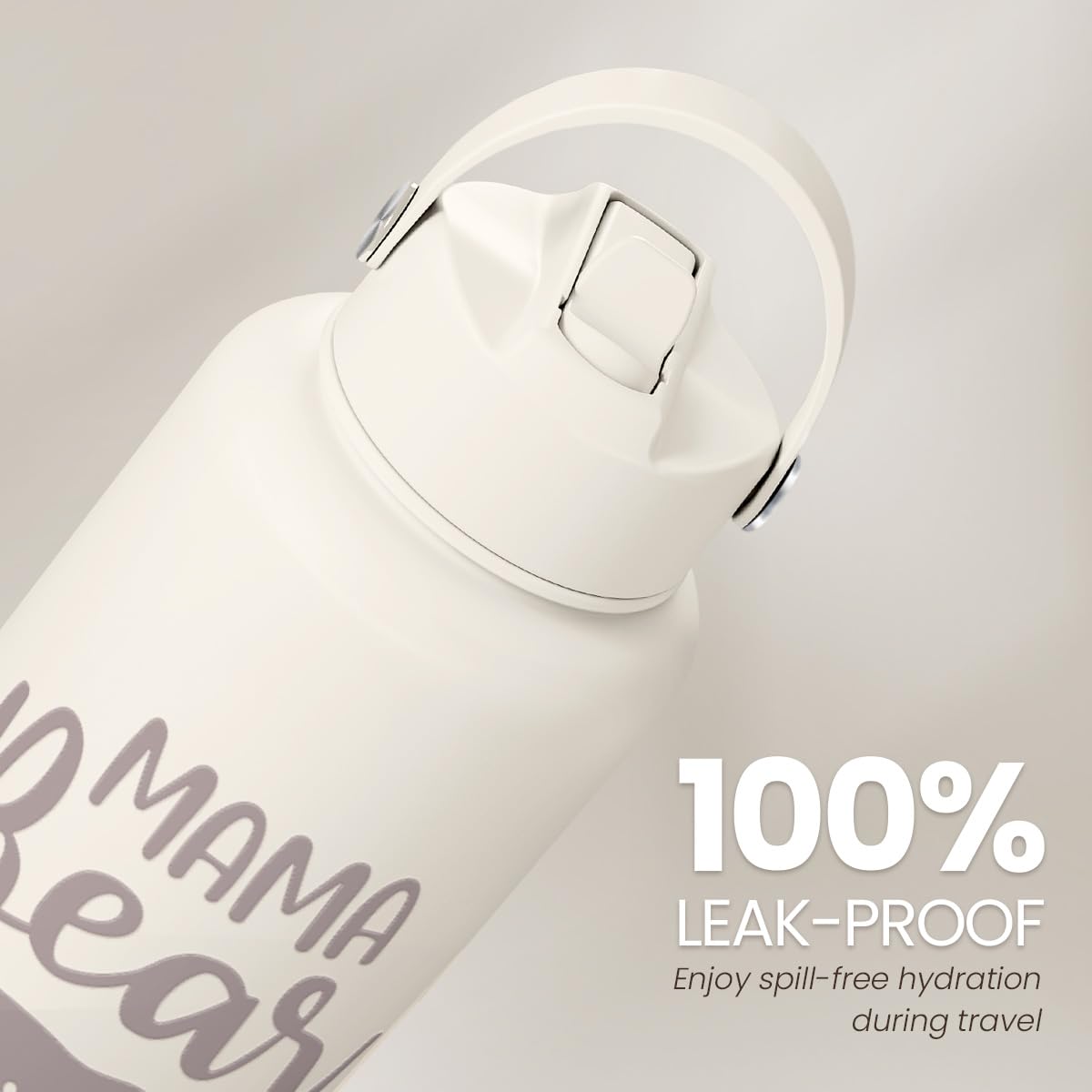 SANDJEST Mom Water Bottle fits backpacks and cup holders for on-the-go