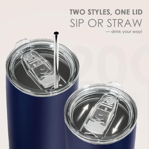 SANDJEST Navy Tumbler cup-holder-friendly profile fits most vehicles