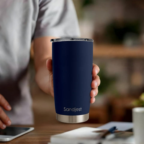 SANDJEST Navy Tumbler gift-ready design appeals to friends and family
