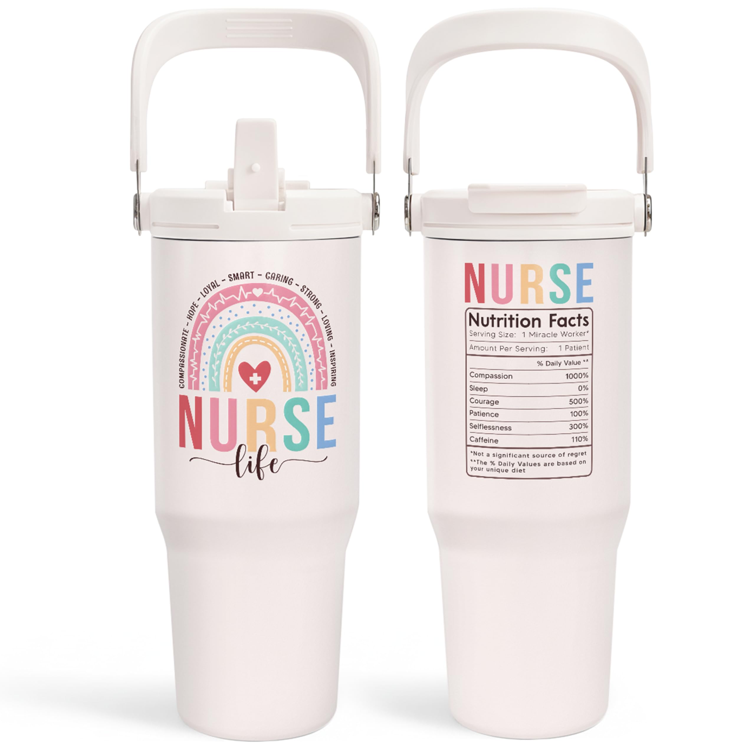 SANDJEST 30oz tumbler front view highlights style and temperature retention