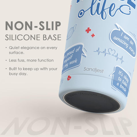 SANDJEST Nurses Tumbler designed for daily use at work or gym.