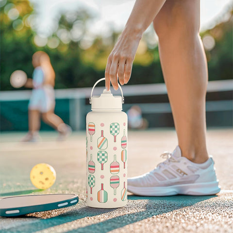 SANDJEST pickleball gift water bottle appealing to players