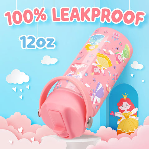 Stainless steel bottle ready for school, sports, and travel use.