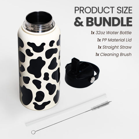 SANDJEST stainless steel bottle side view highlights durable construction and grip