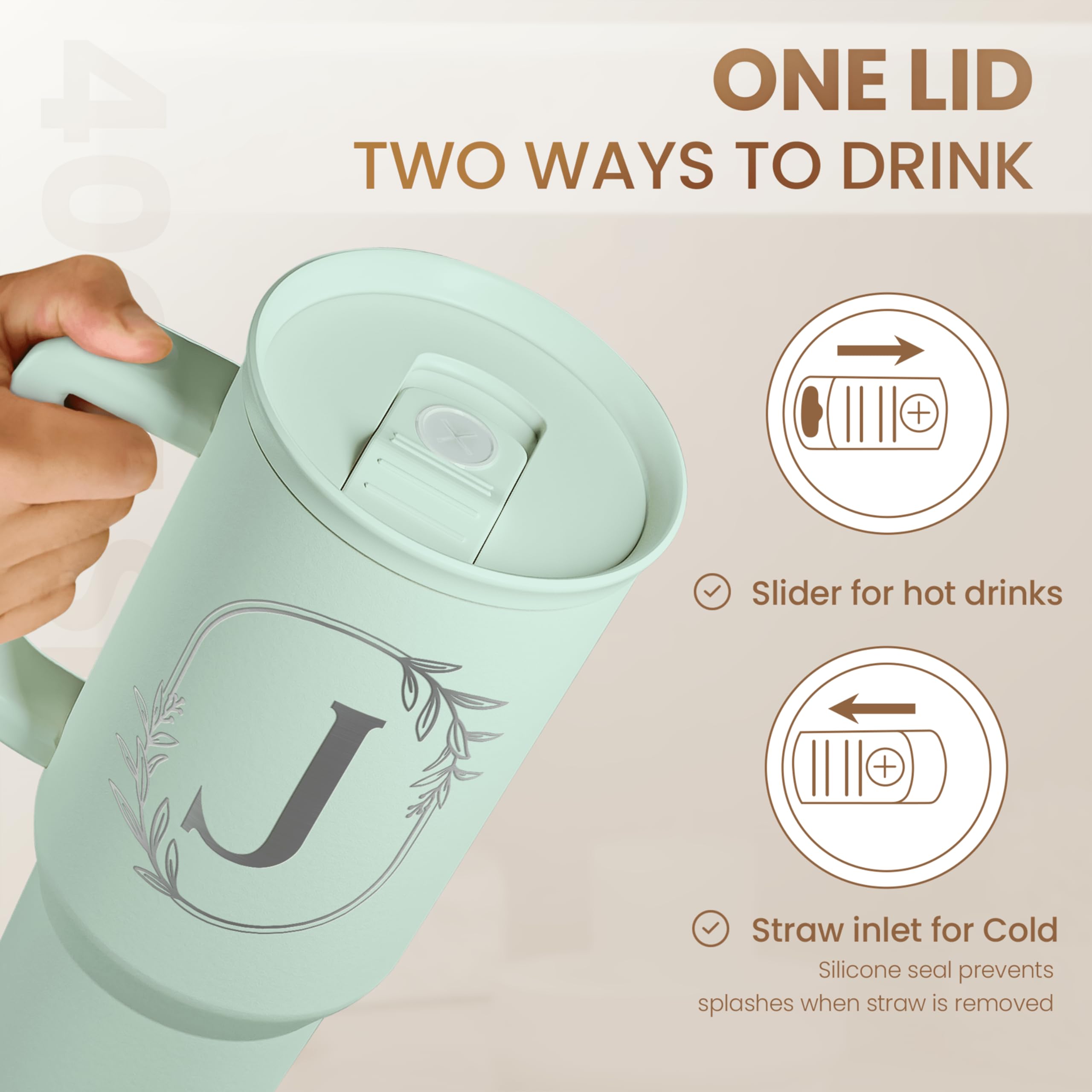 SANDJEST stainless steel double-wall tumbler for durable use