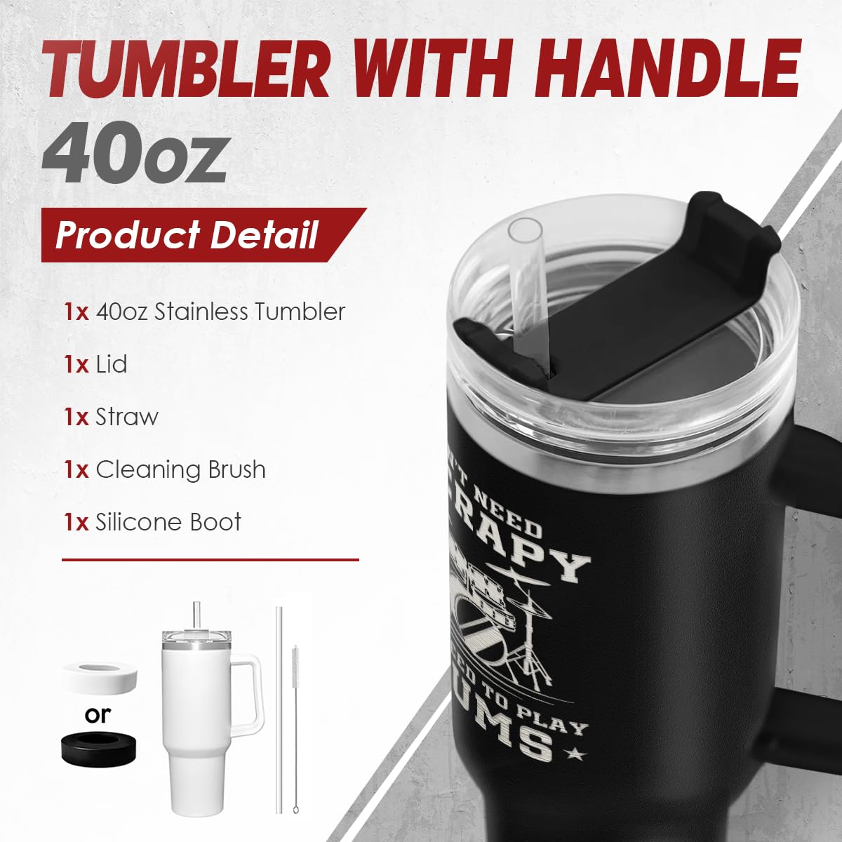 SANDJEST stainless steel insulated tumbler keeps drinks cold or hot with lid