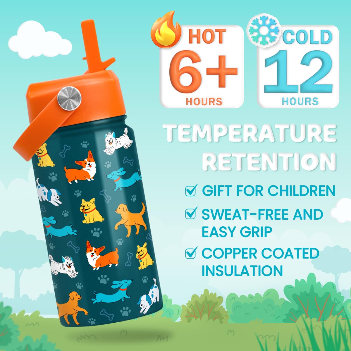 SANDJEST bottle with tight lid helps prevent spills during activities.