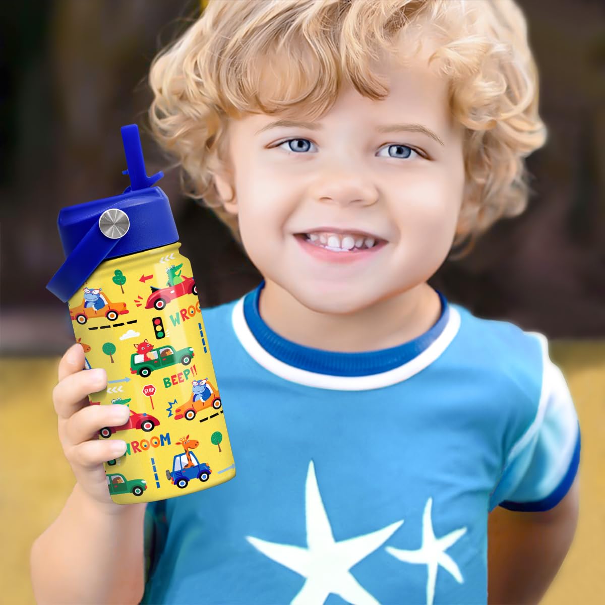 SANDJEST travel-friendly bottle ideal for school and sports days.