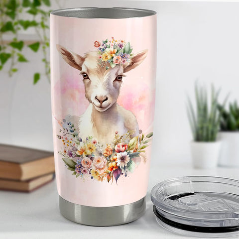 SANDJEST Travel mug fits cup holders and keeps drinks steady.