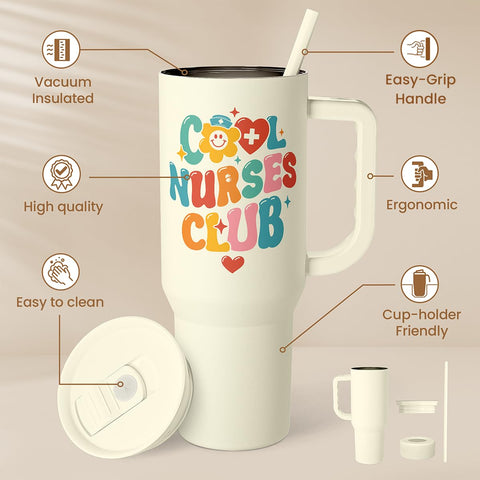 SANDJEST travel mug with straw ideal for desk, gym, or commute