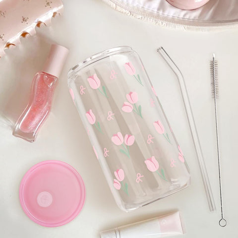 SANDJEST tulip-style glass can elevates daily rituals with style and clarity.