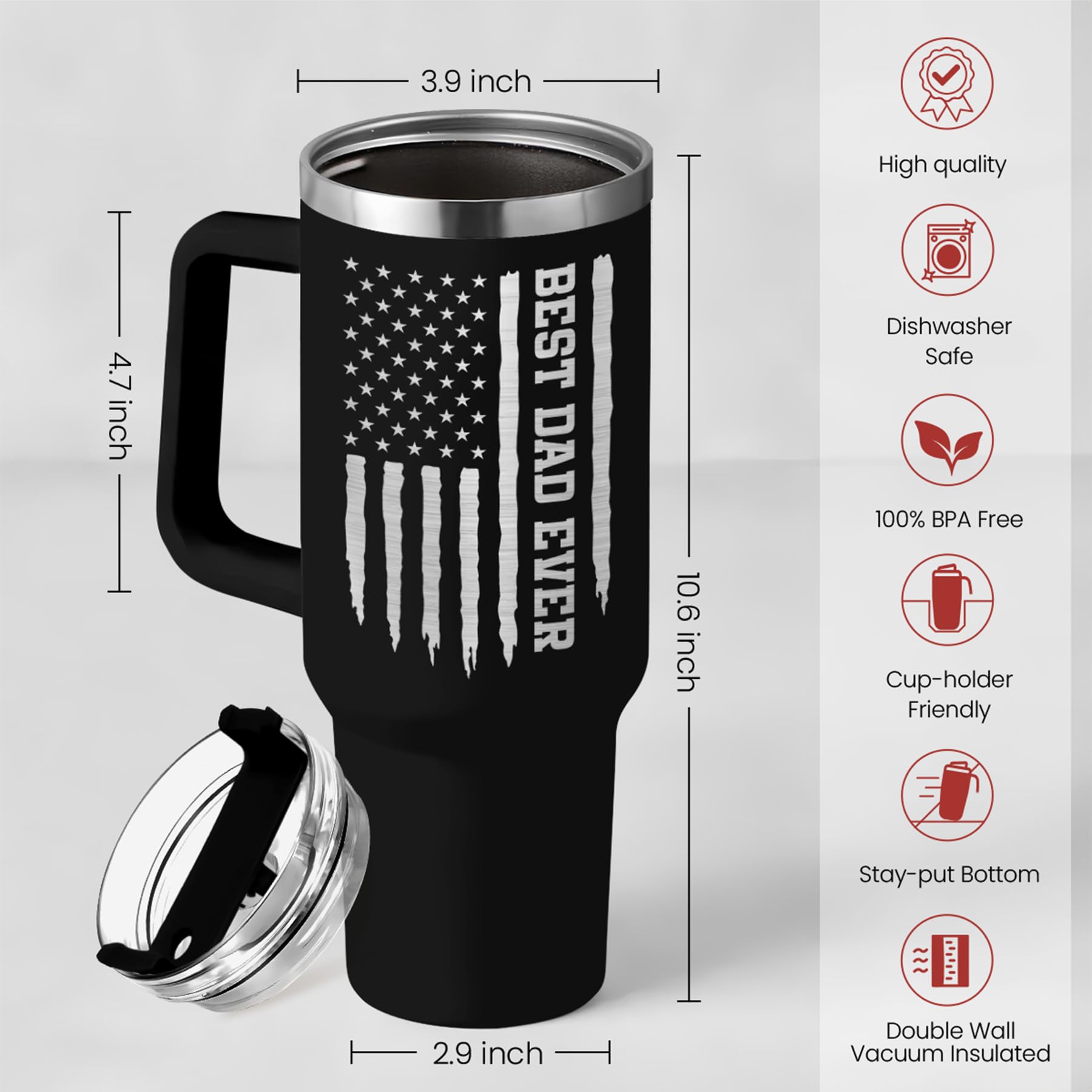 SandJEST tumbler with lid and straw for spill safe travel.