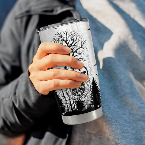 SANDJEST Viking tumbler accompanies dad at the desk or outdoors.