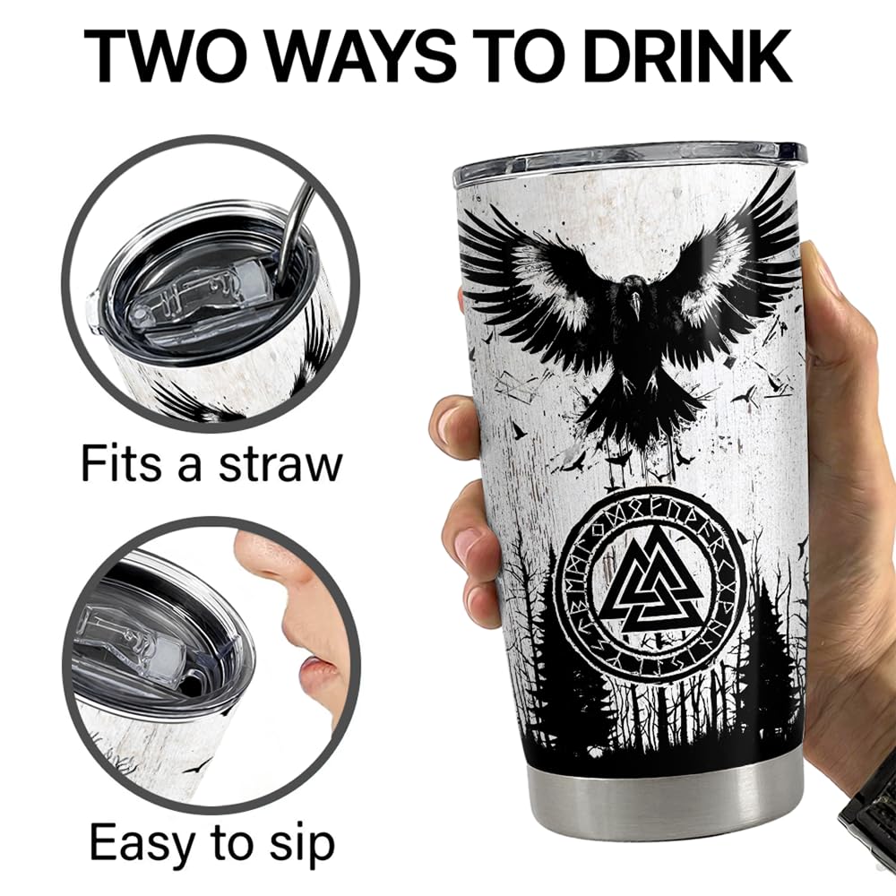 SANDJEST Viking tumbler ships in gift-ready packaging for occasions.