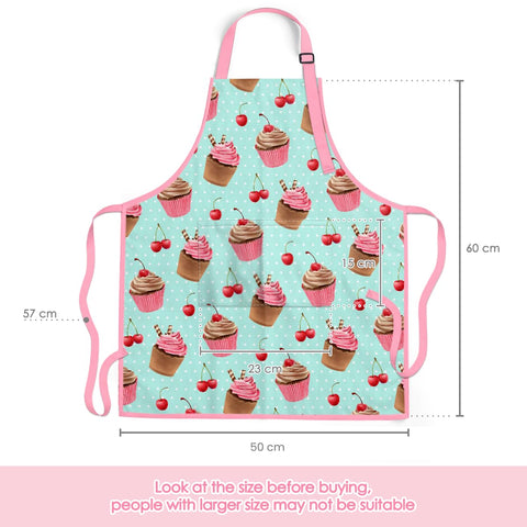 SANDJEST waterproof polyester fabric protects clothes during messy baking.