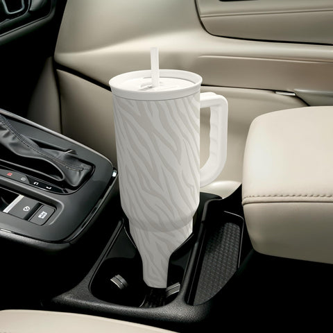 SANDJEST Zebra Skin tumbler hand wash keeps finish looking new.