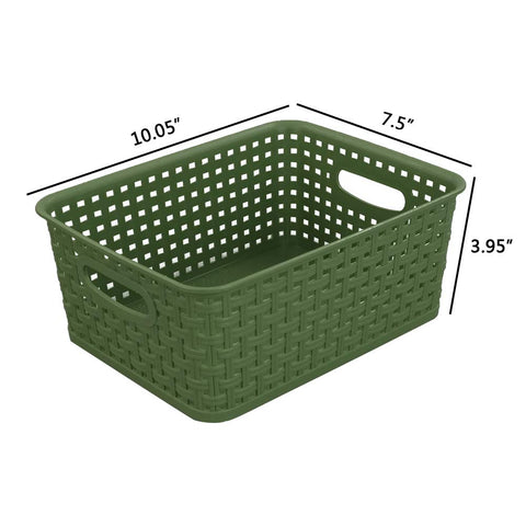 Sandmovie basket size 10.05 by 7.5 by 3.95 inches.