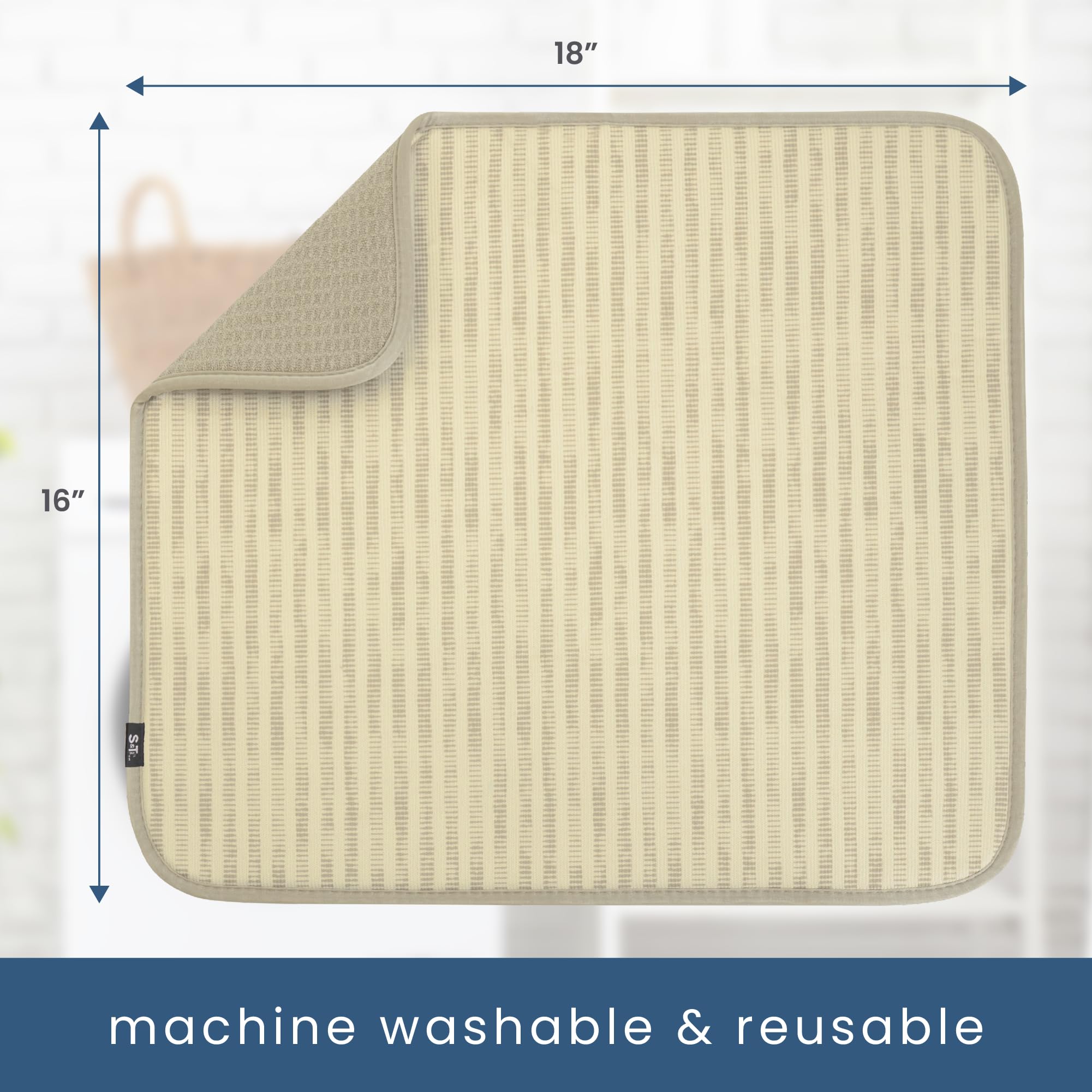 S&T INC. mat doubles as an appliance slider for mixers and blenders.