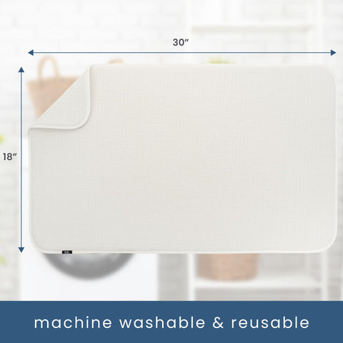 S&T INC. jumbo mat in cream demonstrates durable material