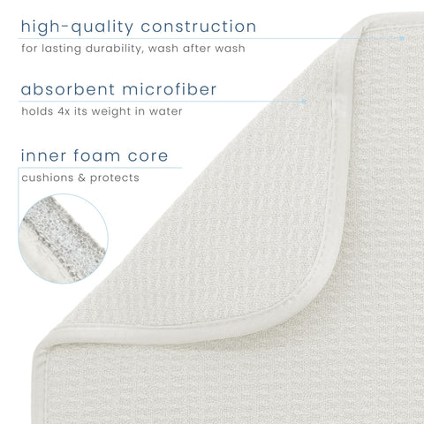 S&T INC. cream mat with reversible surface for flexible drying use