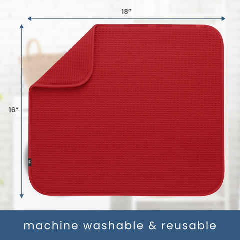 S&T INC. mat is machine washable for easy cleaning and reuse.