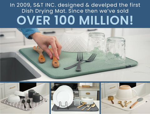 S&T INC. mat cushions delicate items and prevents scratches on counters.