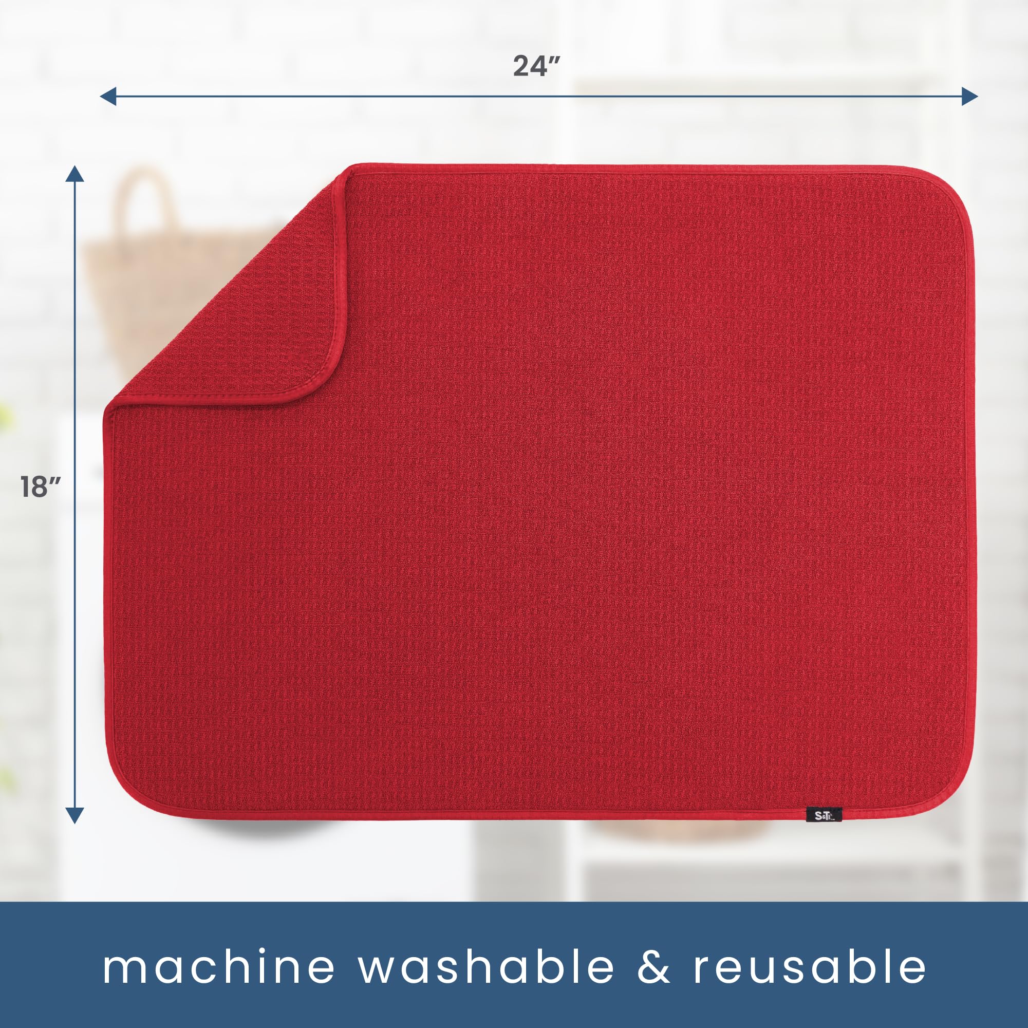 S&T INC. Dish Drying Mat XL — used as an appliance slider for mixers