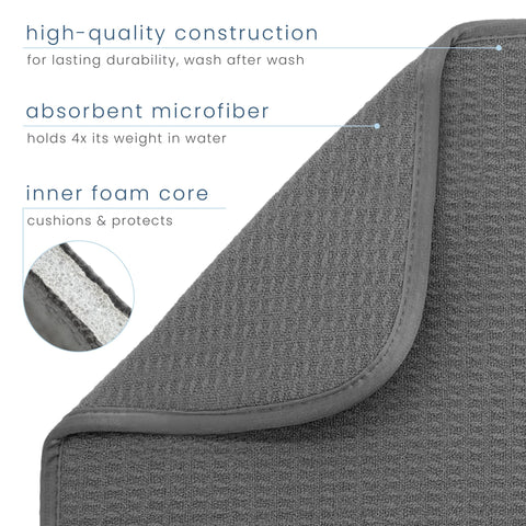 S&T INC. Dish Drying Pad for Dishes and Utensils cushions delicate items