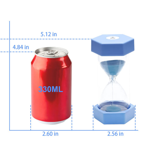 SANDTIMER 5-minute macaron hourglass suitable for routines and tasks.