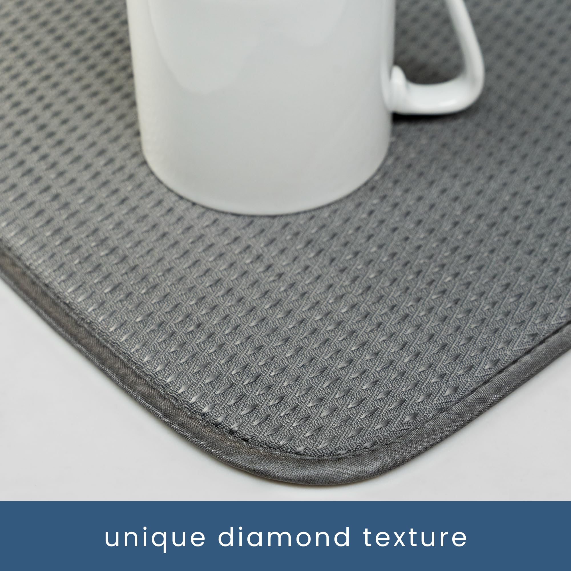 S&T INC. diamond-texture drying mat adds durability and style