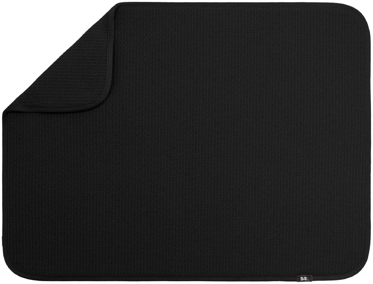S&T INC. Dish Drying Mat XL on counter absorbs water to keep surfaces dry