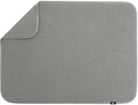 S&T INC. Dish Drying Mat XL on the counter absorbs water to keep surfaces dry.