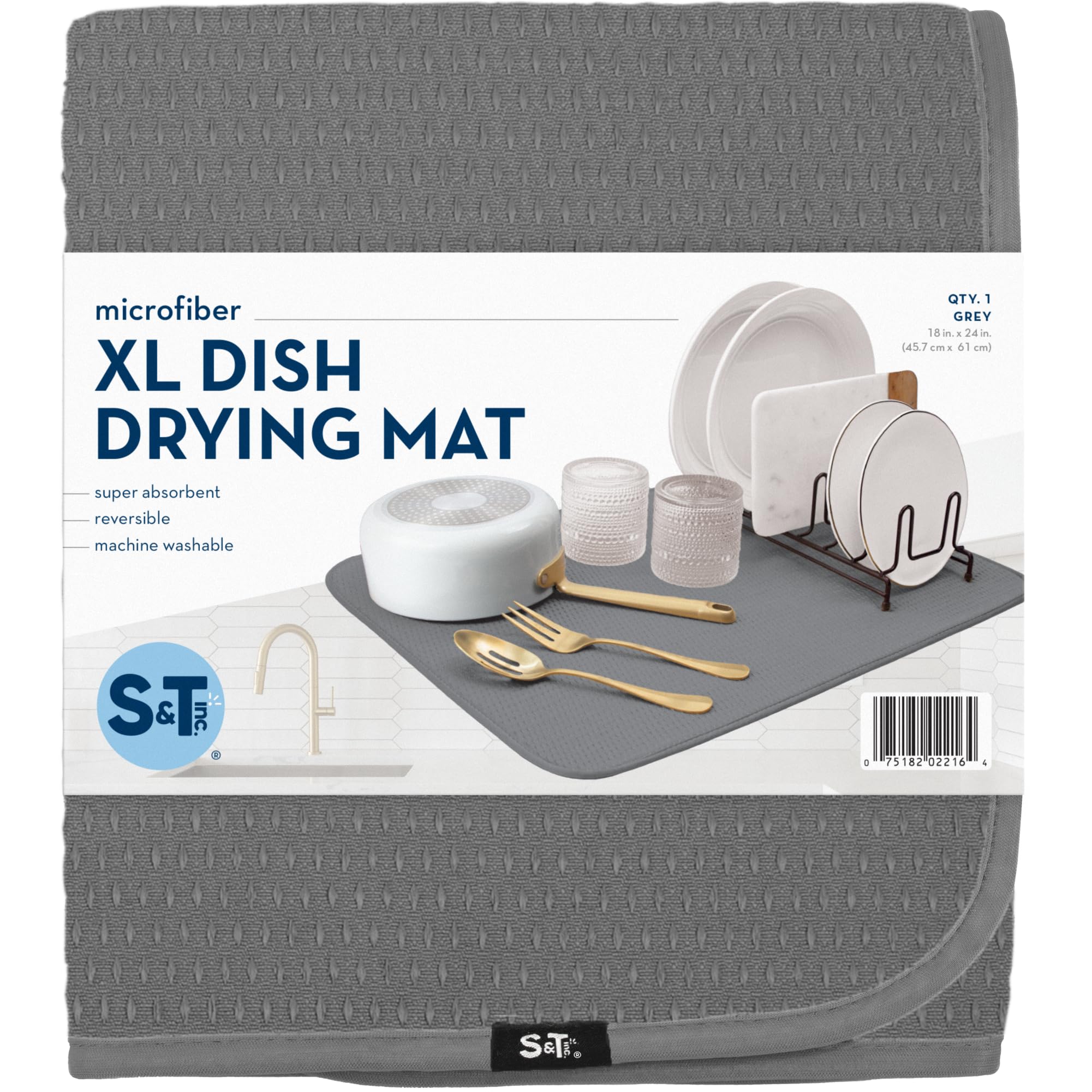 S&T INC. machine-washable mat stays fresh after every use