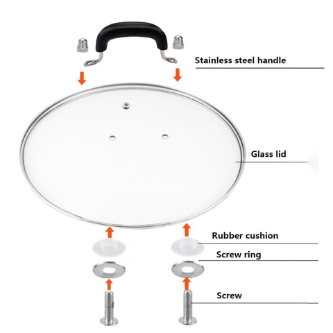SANEMBER 12-inch lid fits Dutch ovens for versatile slow cooking.