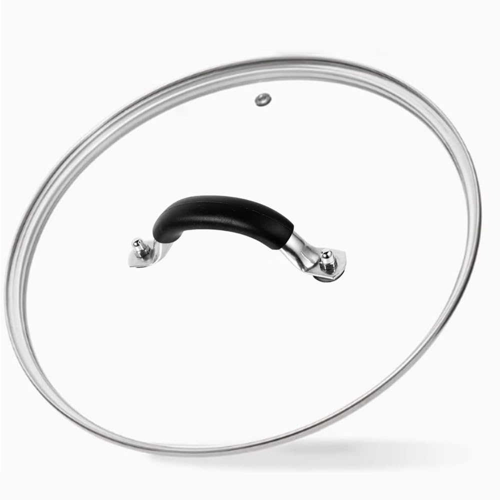 SANEMBER 12-inch tempered glass lid offers a clear view for Lodge 12-inch skillet.