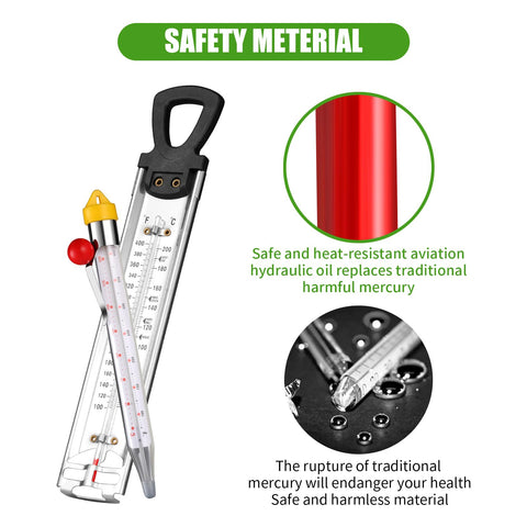 Sanfilix instant-read thermometer with hanging hook for quick readings.