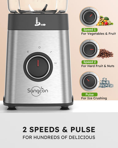Sangcon 5-in-1 blender compact design fits small kitchens well.