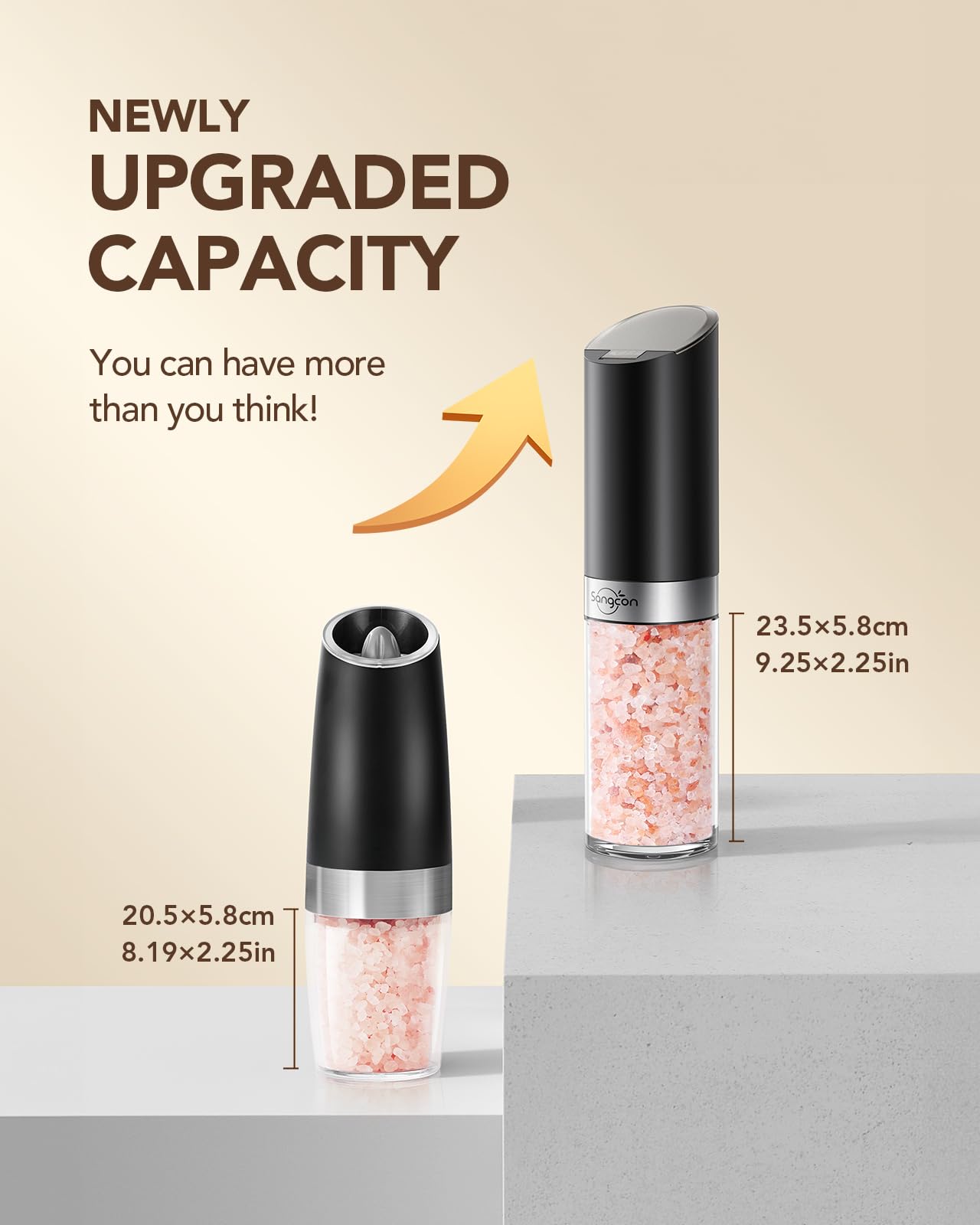 Sangcon battery-operated mill uses four AAA batteries for cordless seasoning