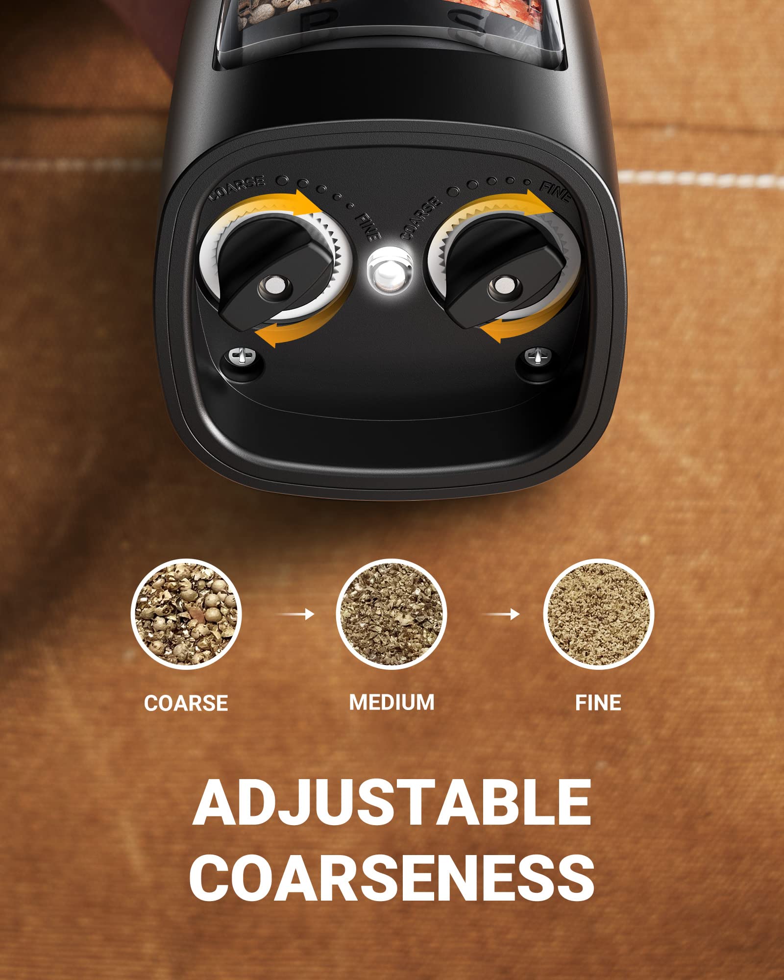 Sangcon dual ceramic grinders deliver fast and durable grinding.