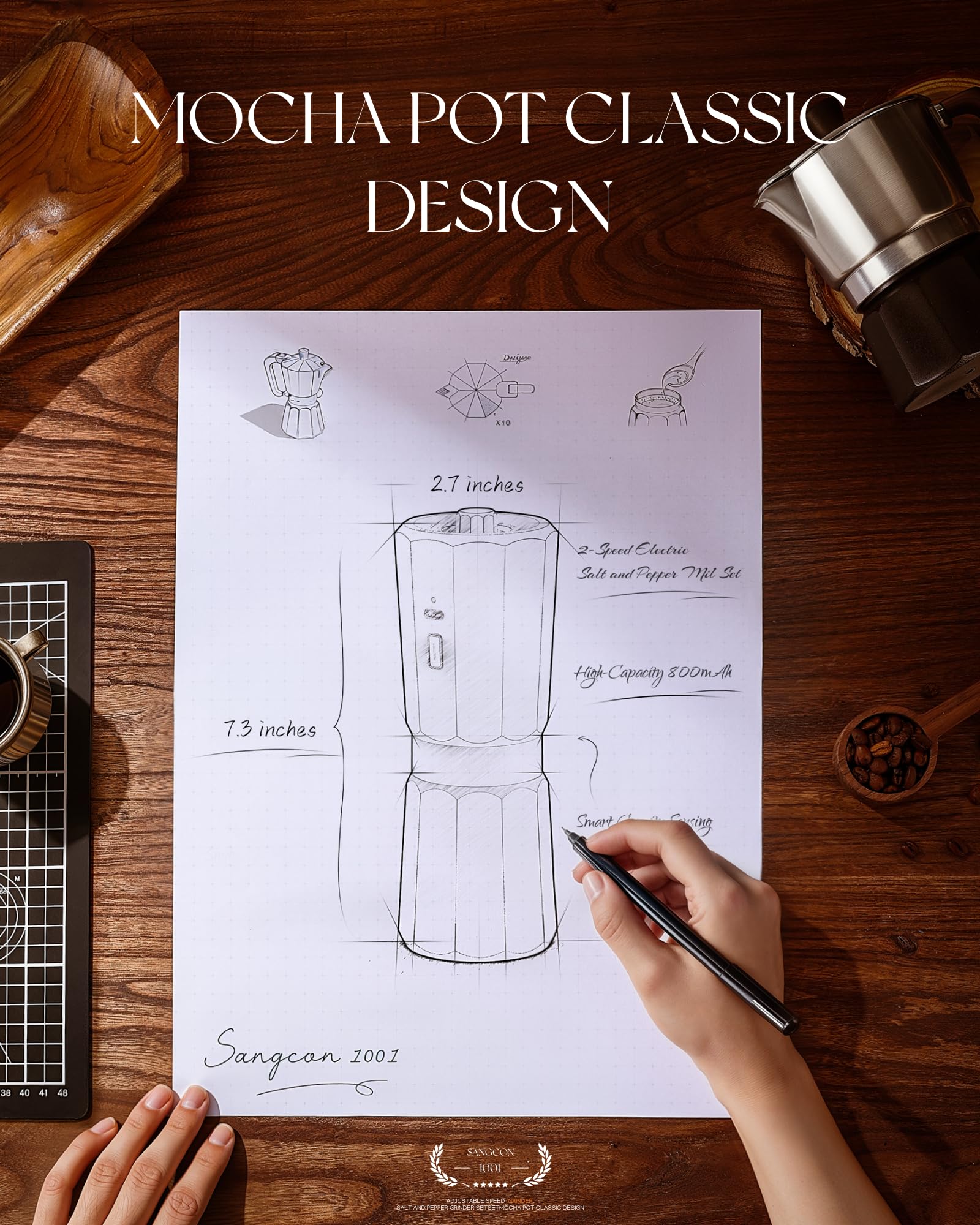 Sangcon Gravity anti-jam reverse head simplifies cleaning