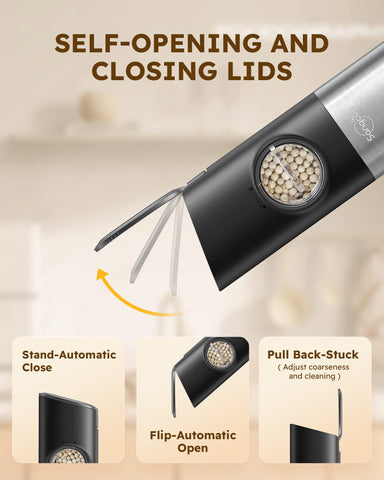 Sangcon LED light activated for precise seasoning during grinding