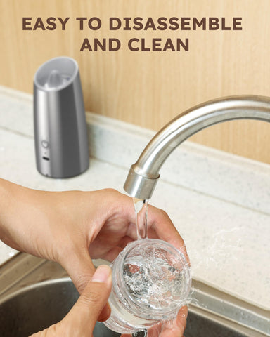 Sangcon gravity grinder rechargeable with USB-C for cord-free operation.