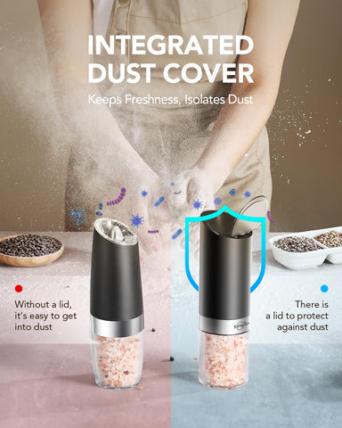 Sangcon one-piece dust-proof lid keeps spices dry and flavorful.