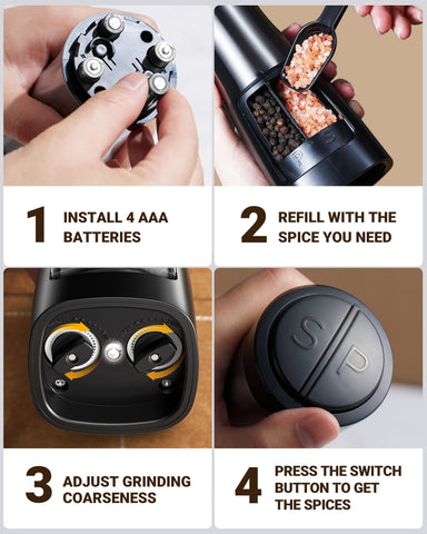 Sangcon refillable spice containers help reduce waste and re-use.