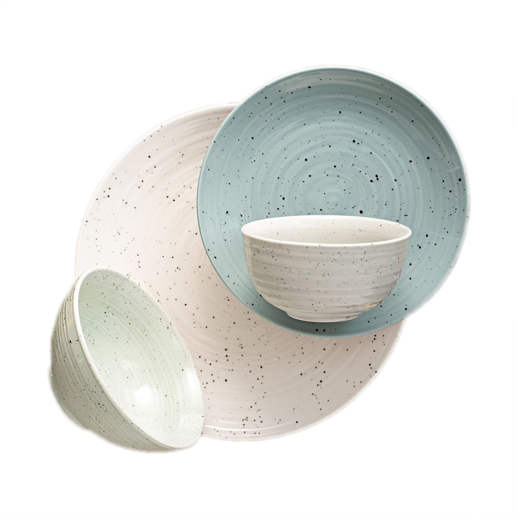 SANGO Siterra glossy speckled glaze adds warmth to table settings