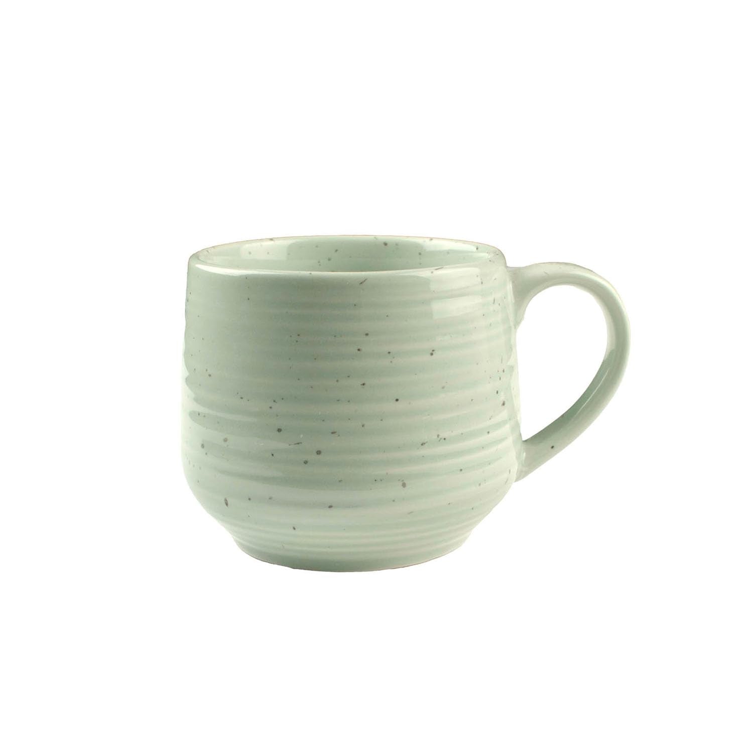 Sango Siterra mugs are microwave and dishwasher safe for quick reheats.