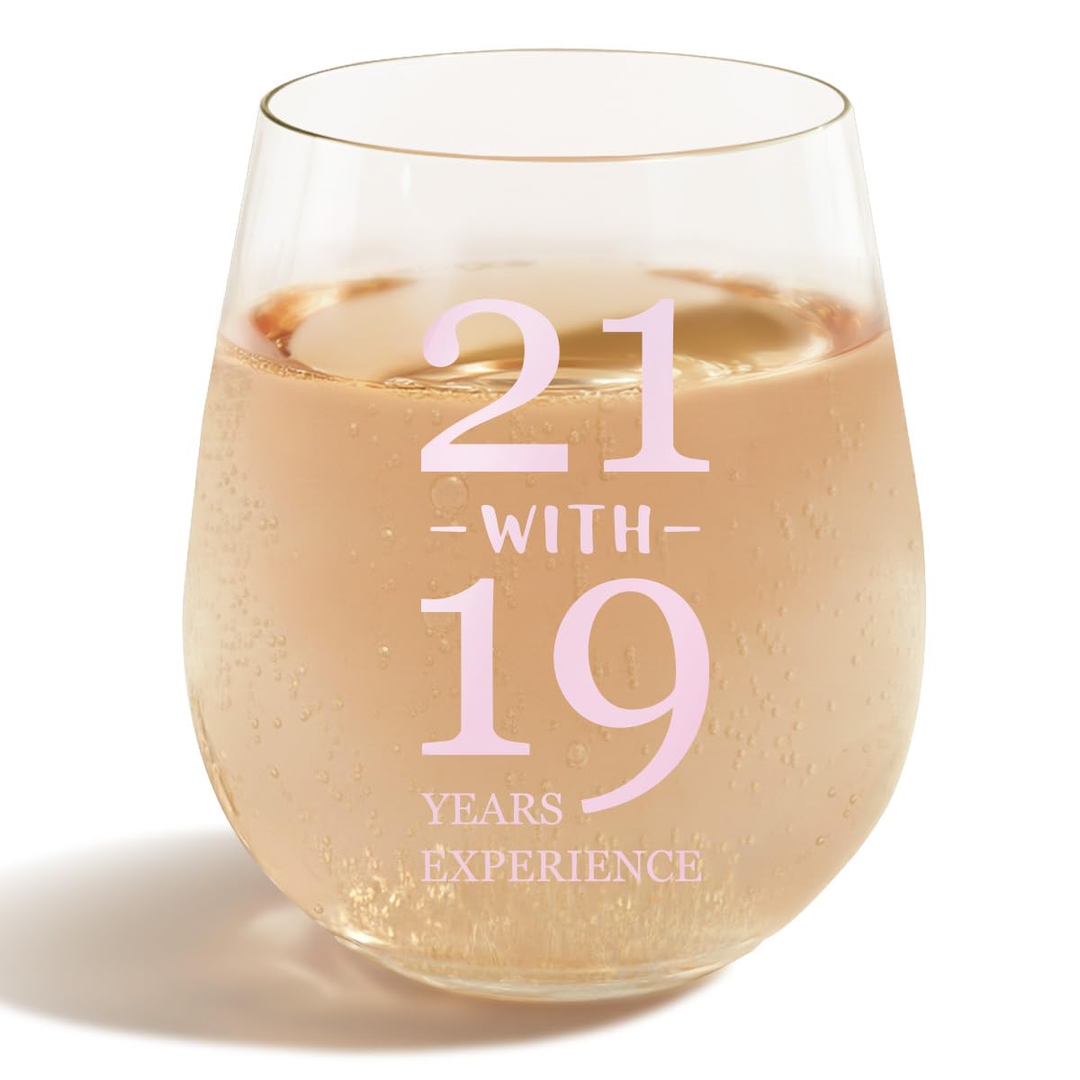 sanjiayishui 15oz wine glass for 40th birthdays, stylish keepsake and party favor.