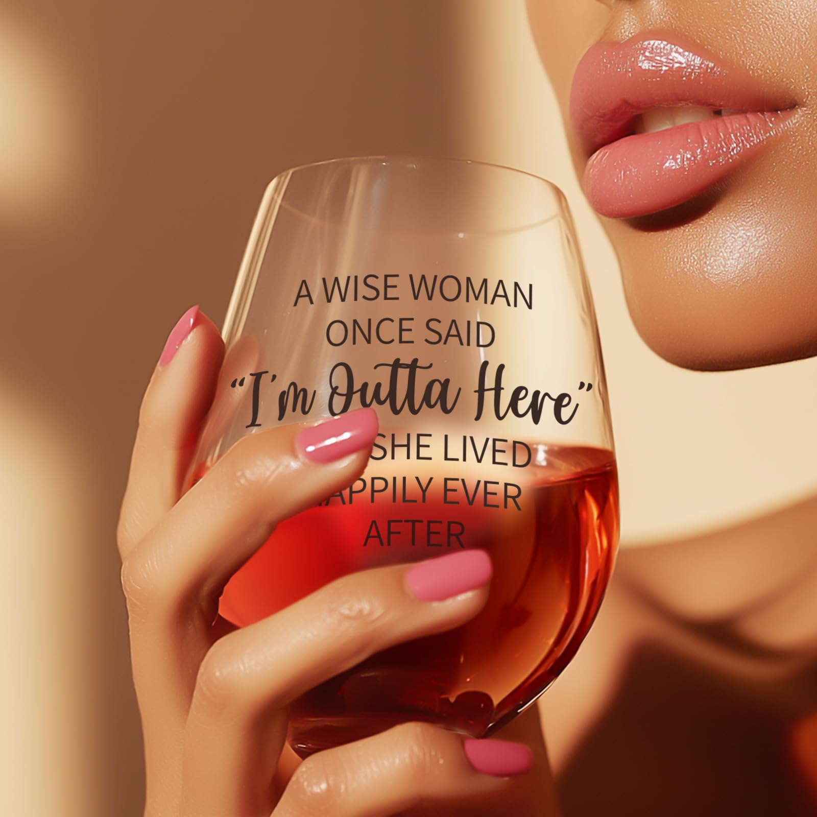 Divorce gift wine glass by Sanjiayishui empowering fresh starts